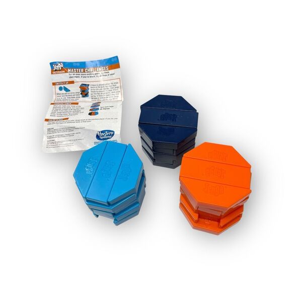 Jenga Octagon Family Fun Party Block Stacking Tower Game Hasbro E4389 Preowned - Picture 4 of 5